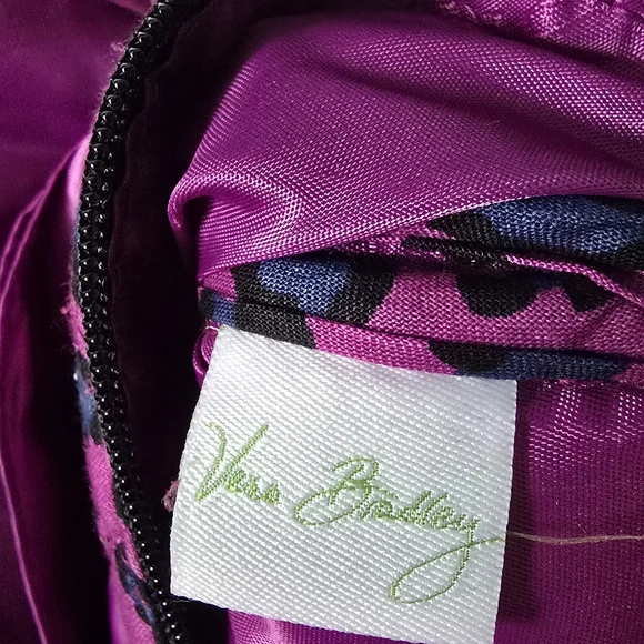 Vera Bradley Little Hipster Crossbody Bag African Violet Leopard Print Bag Purse - Picture 10 of 10